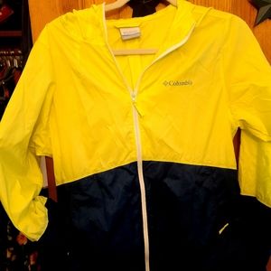 Yellow and Blue SmallColumbia Rain/Spring/Summer Jacket